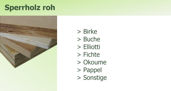 sperrholz roh